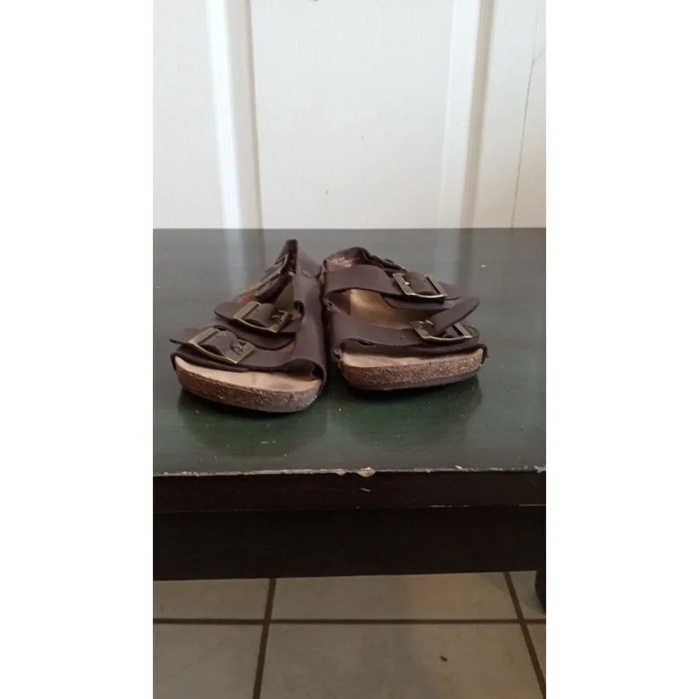 Brown‎ Leather Like Toddler Florida  style sandals